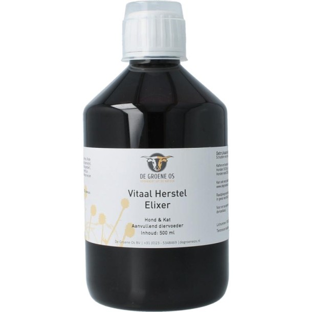 Groene Os Vitaal herstel elixer hond/kat (500 Milliliter)