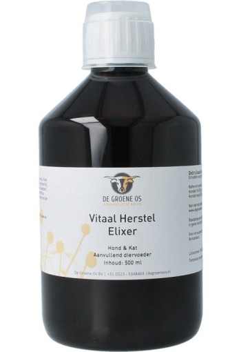 Groene Os Vitaal herstel elixer hond/kat (500 Milliliter)
