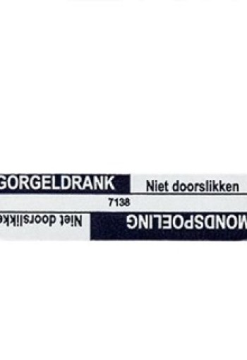 Spruyt Hillen Sticker gorgeldrank/mondspoel (1000 Stuks)