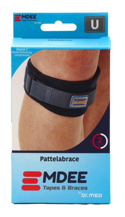 Emdee Knie/patella supportband blauw (1 Stuks)