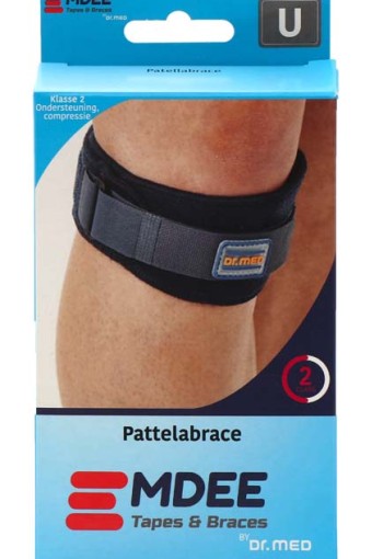 Emdee Knie/patella supportband blauw (1 Stuks)