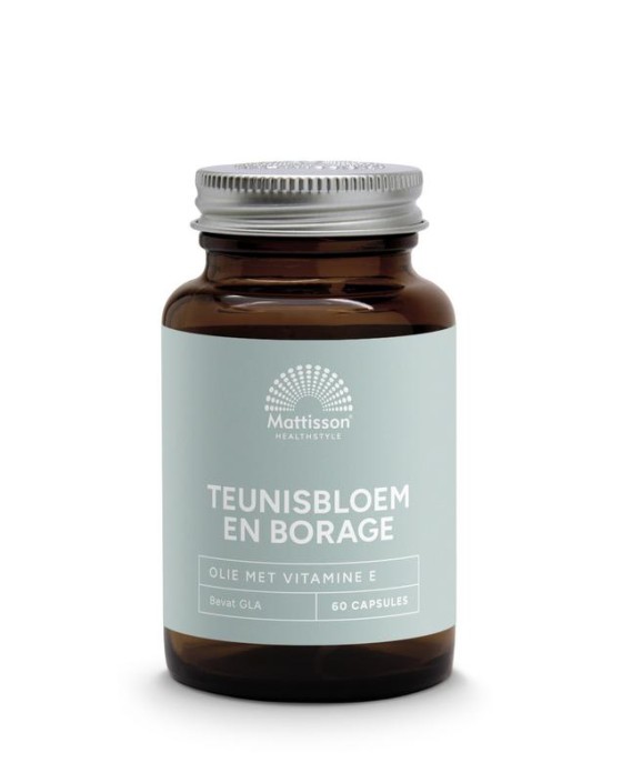 Mattisson Teunisbloem en borage met 75mg GLA (60 Capsules)