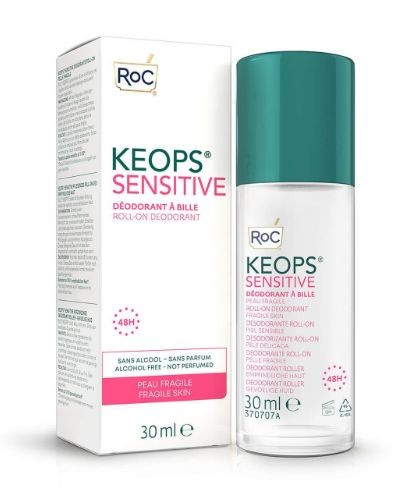ROC Keops deodorant roll on sensitive skin (30 Milliliter)
