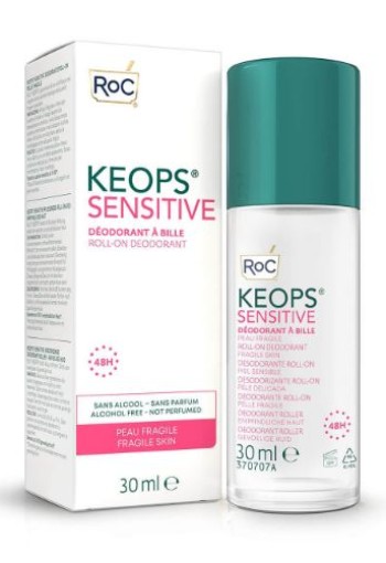 ROC Keops deodorant roll on sensitive skin (30 Milliliter)
