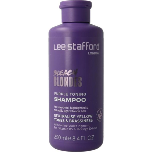 Lee Stafford Bleach blondes purple toning shampoo 250 Milliliter