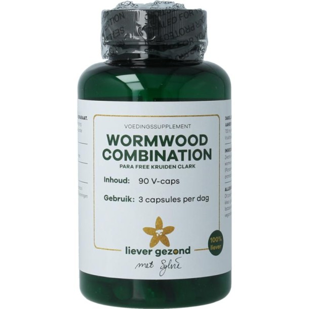 Liever Gezond Wormwood combination para free kruiden clark (90 Vegetarische capsules)
