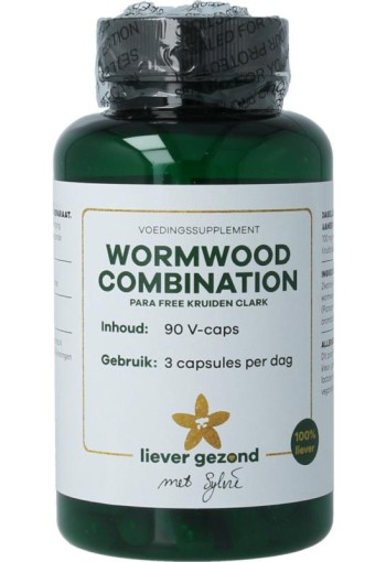 Liever Gezond Wormwood combination para free kruiden clark (90 Vegetarische capsules)