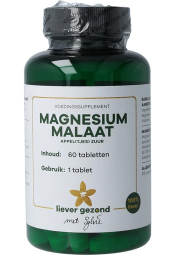 Liever Gezond Magnesium malaat appelzuur (60 Tabletten)