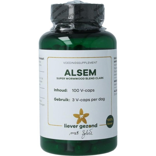 Liever Gezond Alsem super wormwood blend clark (100 Vegetarische capsules)