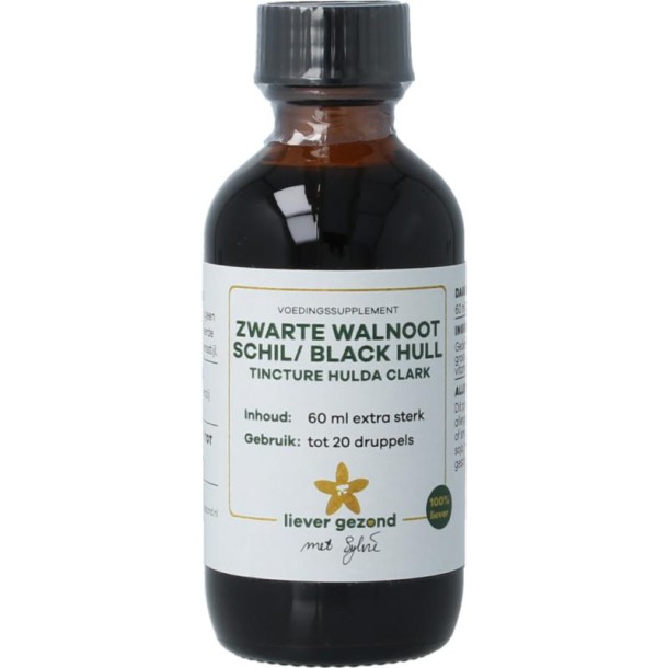 Liever Gezond Zwarte walnootschil tinctuur clark (60 Milliliter)