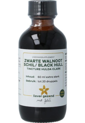 Liever Gezond Zwarte walnootschil tinctuur clark (60 Milliliter)