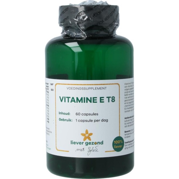 Liever Gezond Vitamine E T8 (60 Vegetarische capsules)