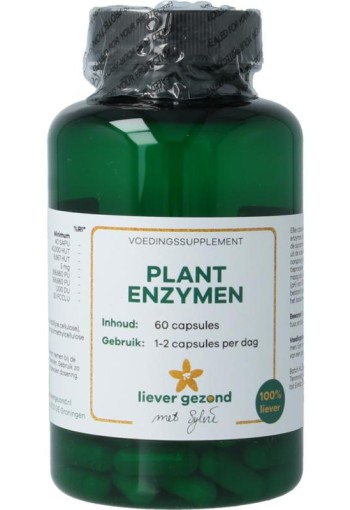 Liever Gezond Plant enzymen (60 Vegetarische capsules)