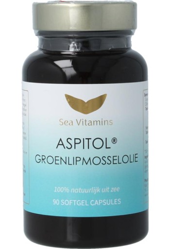 Sea Vitamins Groenlipmosselolie aspitol (90 Vegetarische capsules)