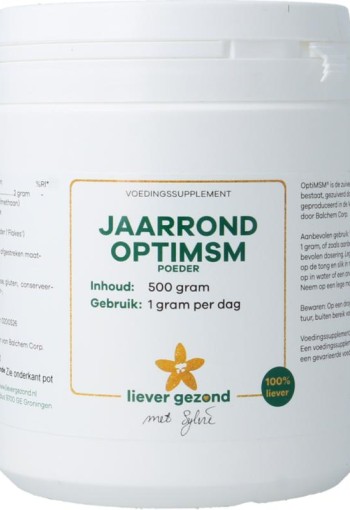 Liever Gezond Opti msm poeder jaarrond (500 Gram)