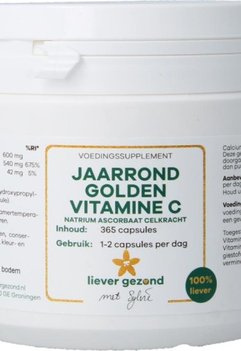Liever Gezond Vitamine C jaarrond (365 Capsules)