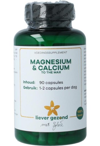 Liever Gezond Magne cal max magnesium en calcium to the max (90 Vegetarische capsules)