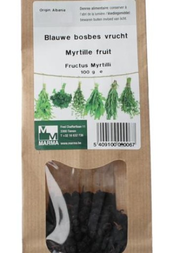 Marma Blauwe bosbes vrucht (100 Gram)