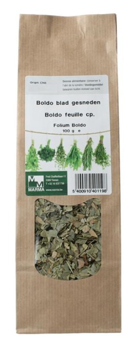 Marma Boldo blad gesneden (100 Gram)
