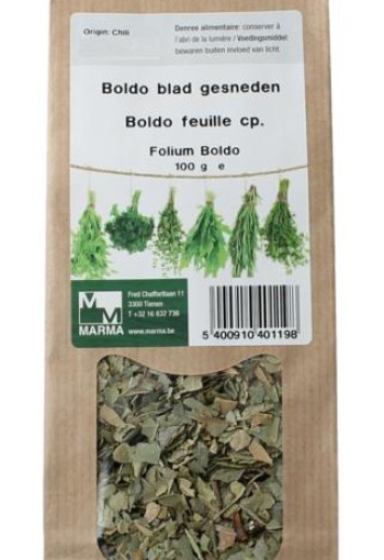 Marma Boldo blad gesneden (100 Gram)