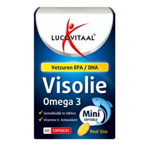 Lucovitaal Visolie omega 3 mini (60 Softgels)
