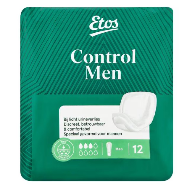 Etos Men Control Level 1 Incontinentieverband 12 stuks