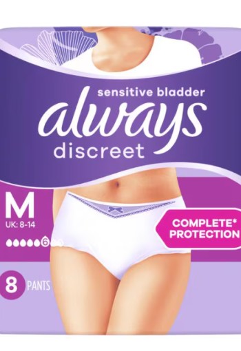 Always Discreet Incontinentiebroekjes Maat M 8 Stuks