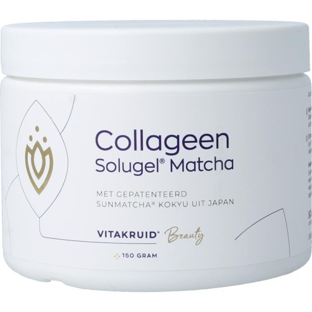 Vitakruid Matcha collageen sunmatcha & solgel (150 Gram)