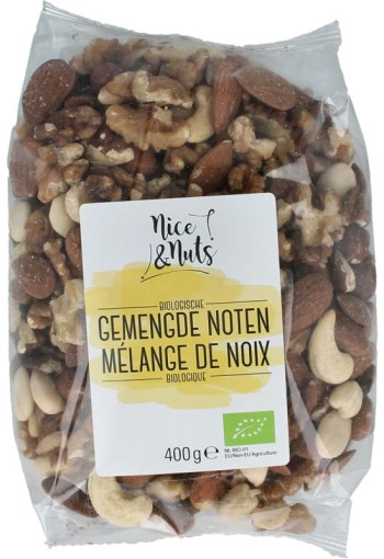 Nice & Nuts Gemengde noten bio (400 Gram)
