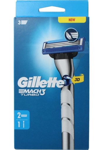 Gillette Mach 3 turbo scheersysteem 2 up (1 Stuks)