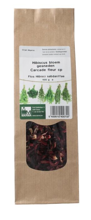 Marma Hibiscus bloem gesneden (100 Gram)