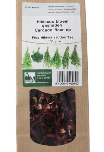 Marma Hibiscus bloem gesneden (100 Gram)