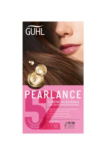 Guhl Pearlance intensieve cremekleur 52 licht goudbruin (1 Set)