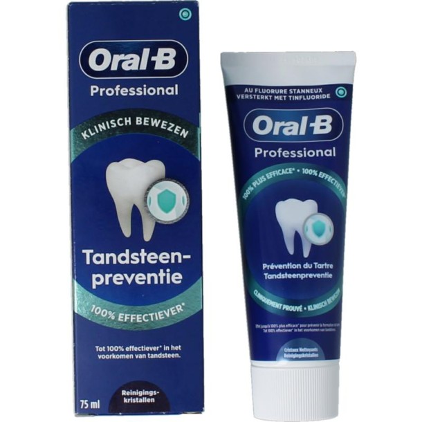 Oral B Tandpasta professional tandsteencontrole 75 Milliliter