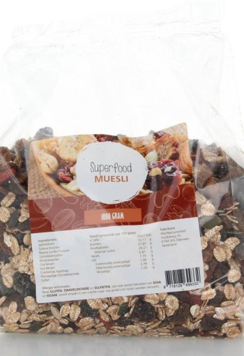 Mijnnatuurwinkel Superfood muesli (1 Kilogram)