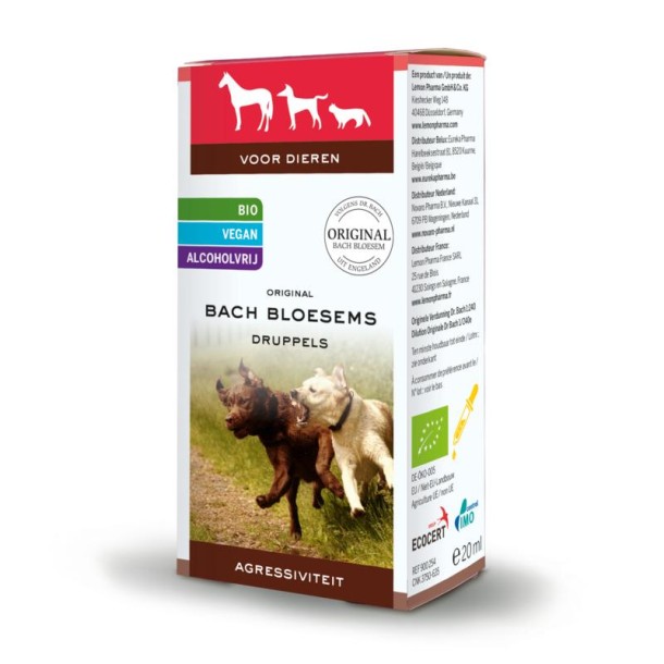 Lemonpharma Bach Bloesem dier agressiviteit bio (20 Milliliter)