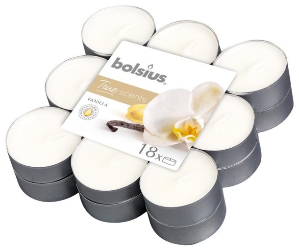 Bolsius True Scents theelichten vanille (18 Stuks)