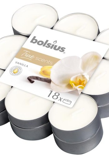 Bolsius True Scents theelichten vanille (18 Stuks)