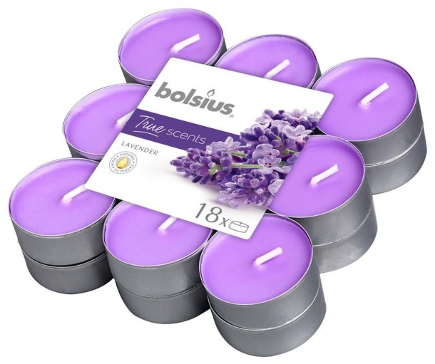 Bolsius True Scents theelichten lavendel (18 Stuks)