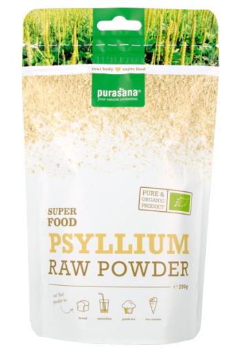 Purasana Psyllium poeder vegan bio (200 Gram)