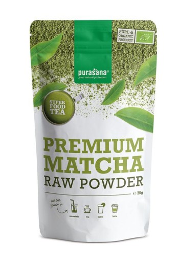 Purasana Matcha premium poeder vegan bio (75 Gram)