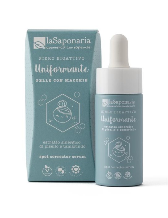 La Saponaria Serum bio actief egale stralende teint (15 Milliliter)