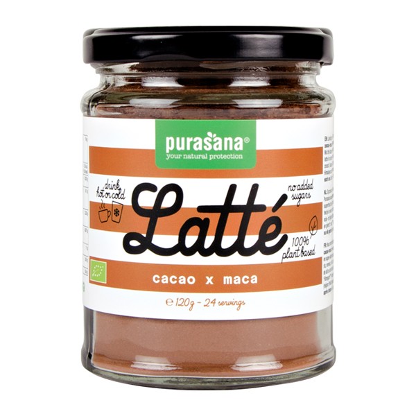 Purasana Latte cacao maca vegan bio (120 Gram)