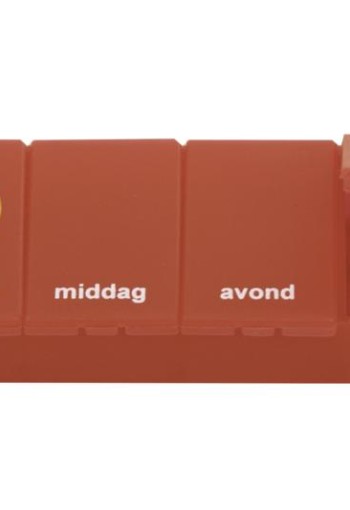 Able 2 Pillendoos 1 dag 4 vaks rood NL (1 Stuks)