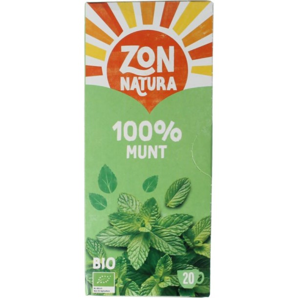 Zonnatura Munt thee 100% bio (20 Zakjes)