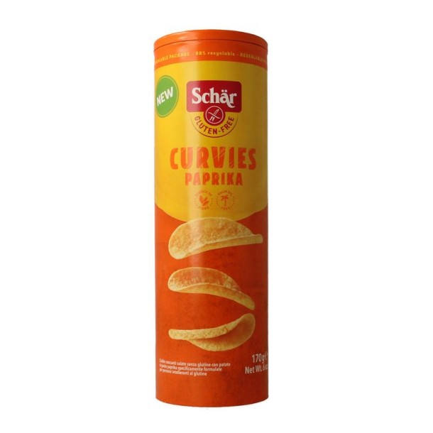 Dr Schar Curvies paprika glutenvrij (170 Gram)