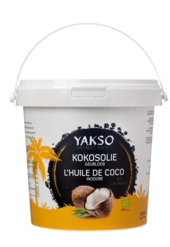 Yakso Kokosolie geurloos bio (1 Liter)