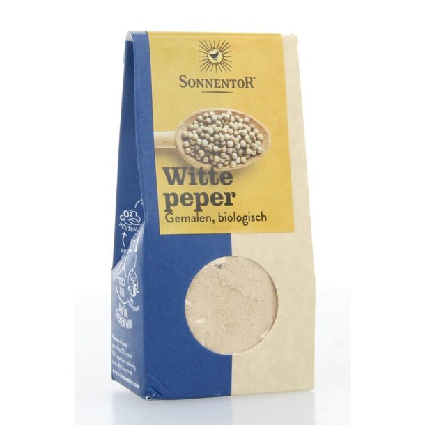 Sonnentor Witte peper gemalen bio (35 Gram)