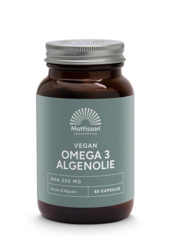 Mattisson Vegan omega-3 algenolie DHA 260mg (60 Vegetarische capsules)