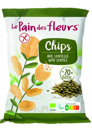 Pain Des Fleurs Chips met linzen bio (50 Gram)